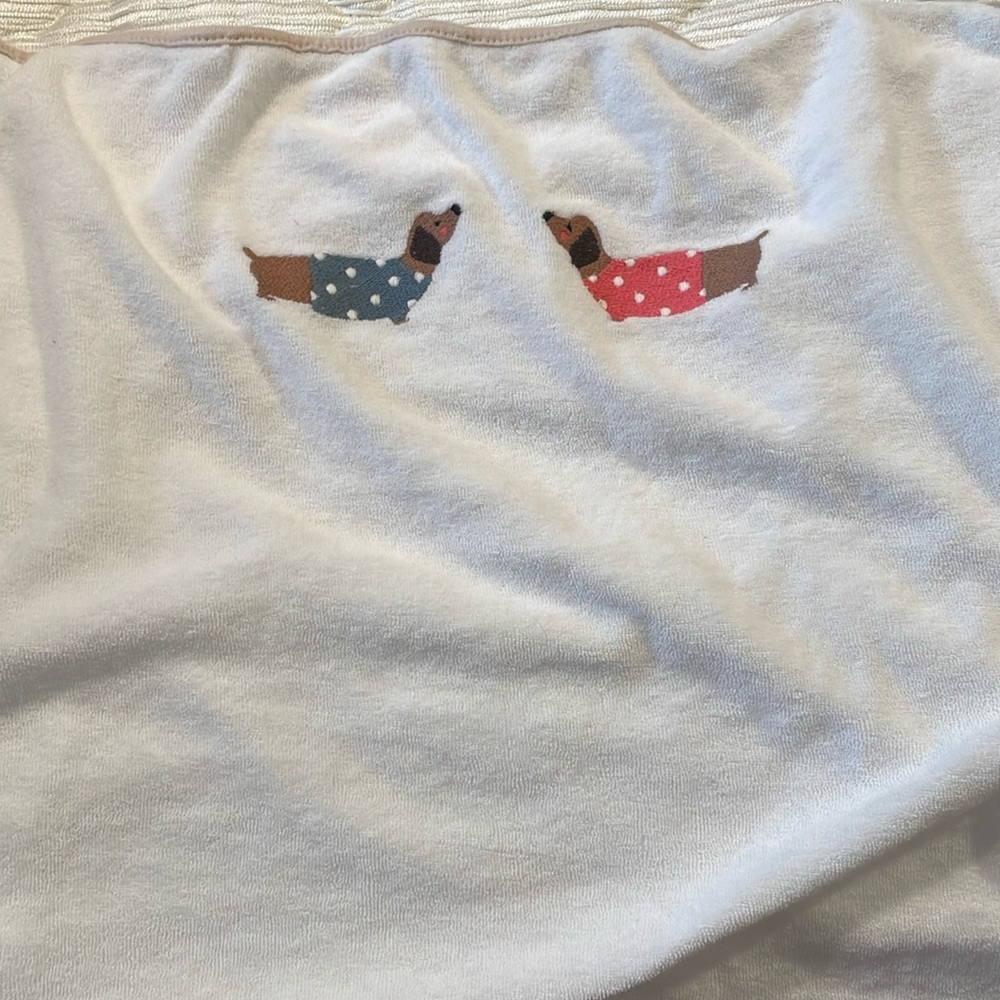 IKEA SKOTSAM Terry Cloth Baby Changing Pad Cover Dachshund Dog 16775 22"X 32"